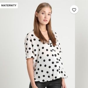 NWT New Look Maternity (asos) polka dot shirt